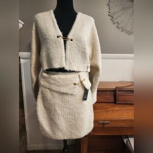 Wild Fable Cream Textured Knit Top